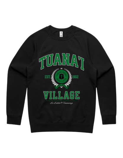 Tuana'i Varsity Crewneck 5100 - AS Colour - Green Print