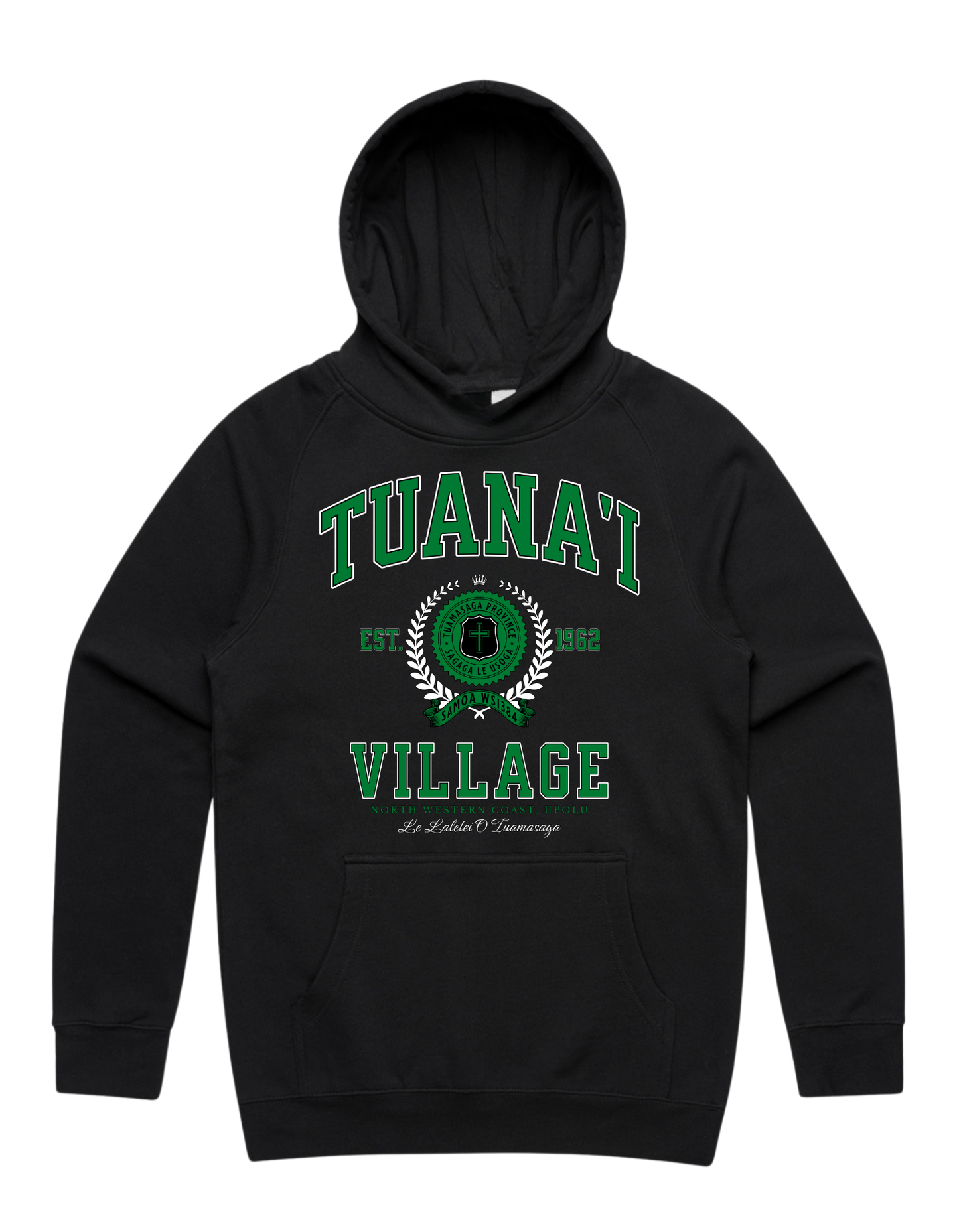 Tuana'i Varsity Supply Hood 5101 - AS Colour - Green Print