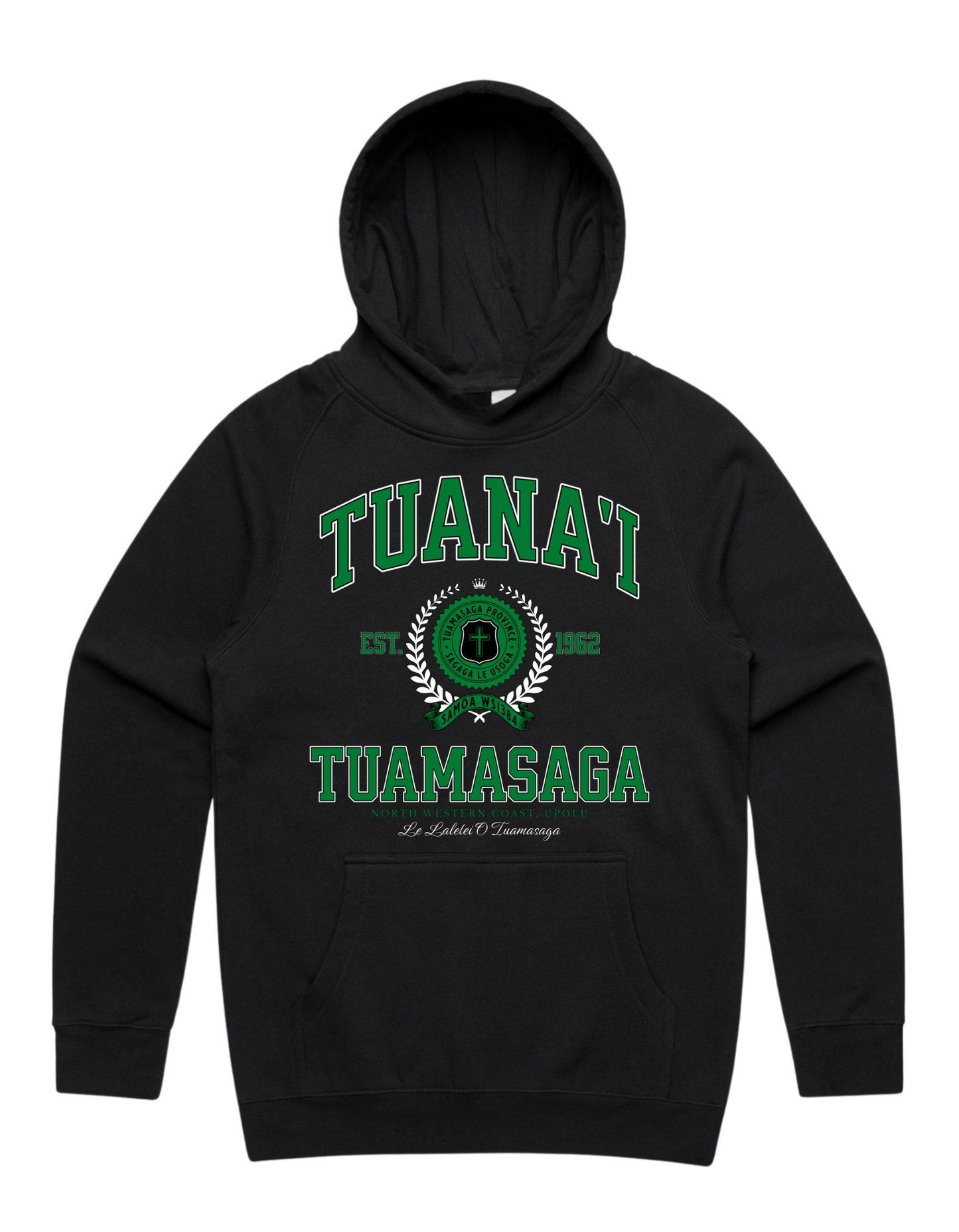 Tuana'i Varsity Supply Hood 5101 - AS Colour - Green Print