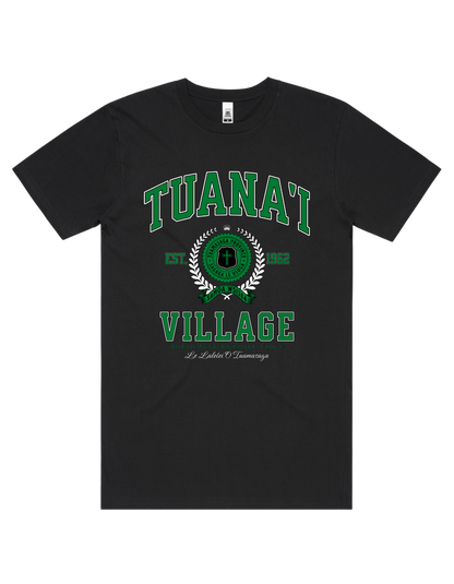 Tuana'i Varsity Tee 5050 - AS Colour - Green Print