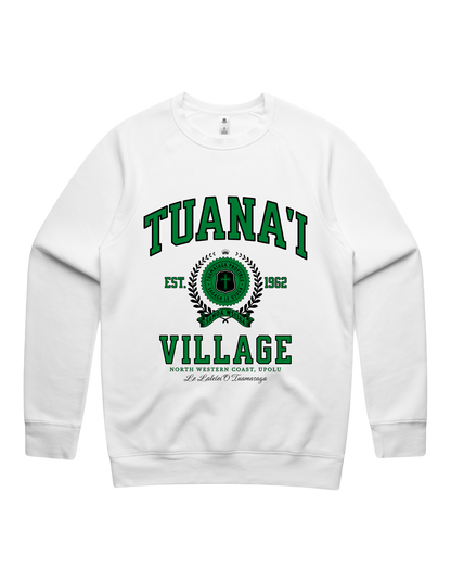 Tuana'i Varsity Crewneck 5100 - AS Colour - Green Print