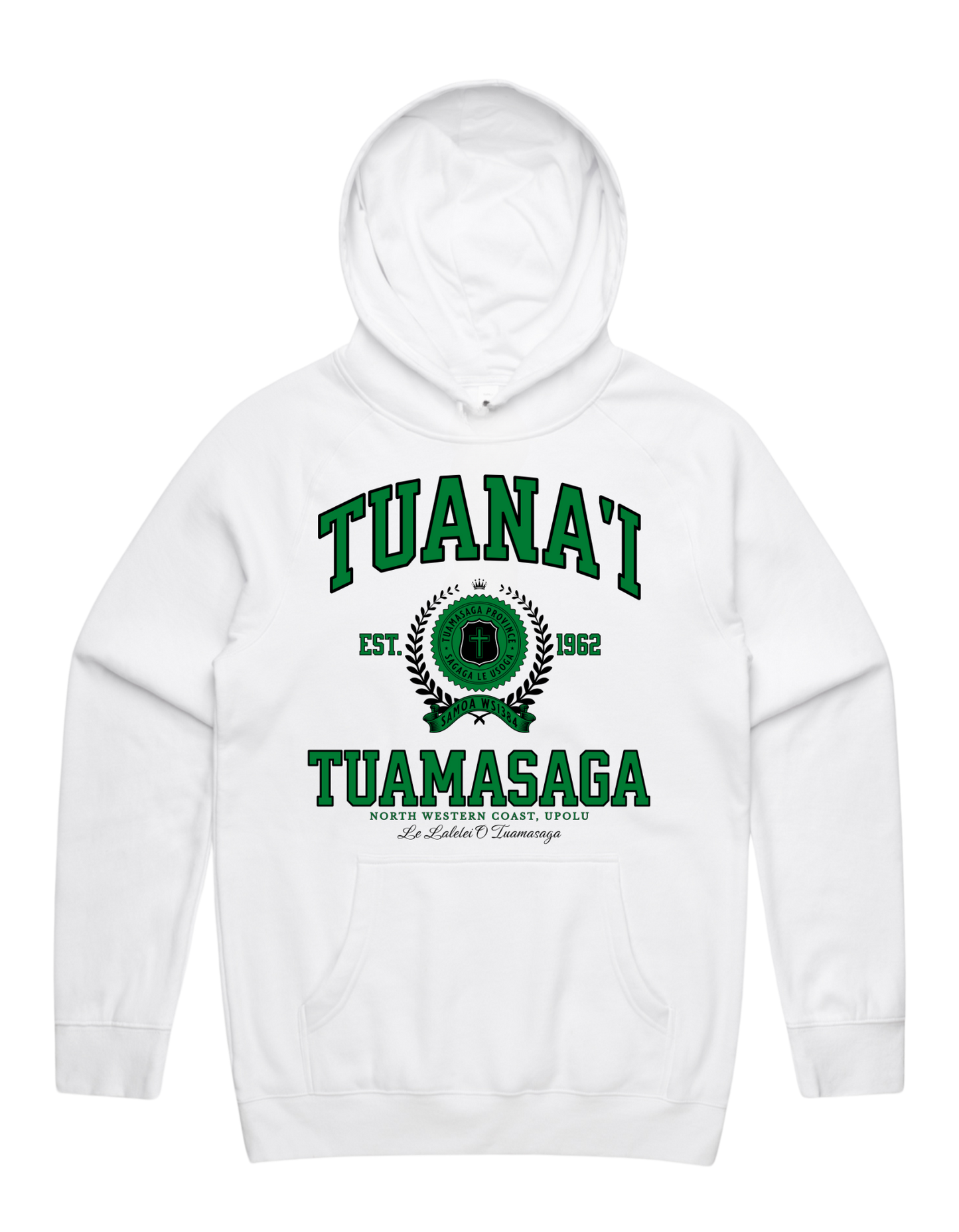 Tuana'i Varsity Supply Hood 5101 - AS Colour - Green Print