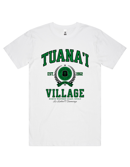 Tuana'i Varsity Tee 5050 - AS Colour - Green Print