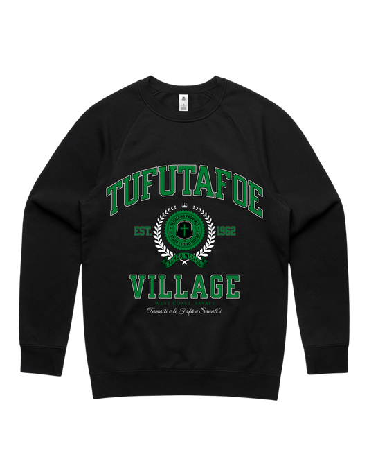 Tufutafoe Varsity Crewneck 5100 - AS Colour - Green Print