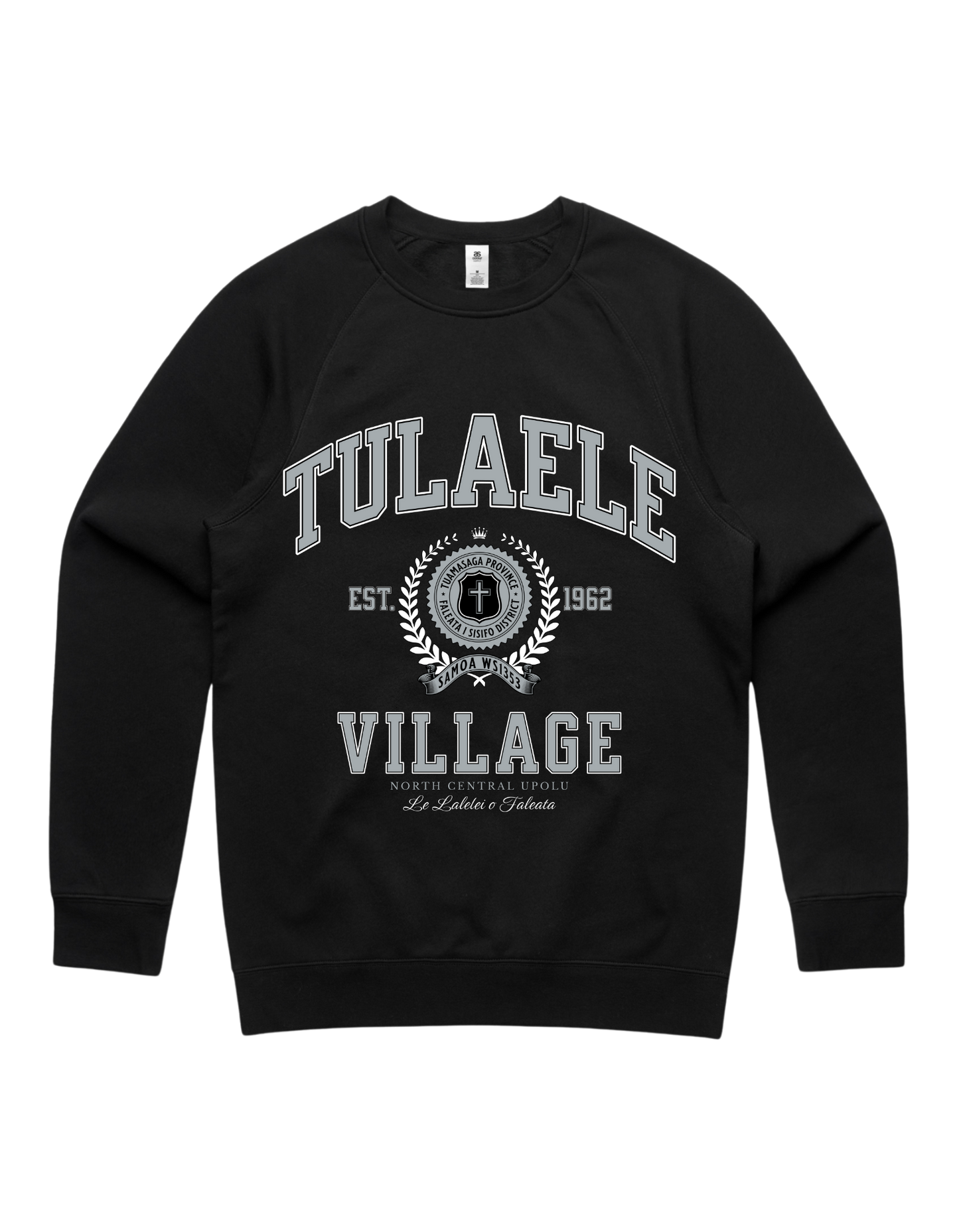 Tulaele Varsity Crewneck 5100 - AS Colour - Silver Print