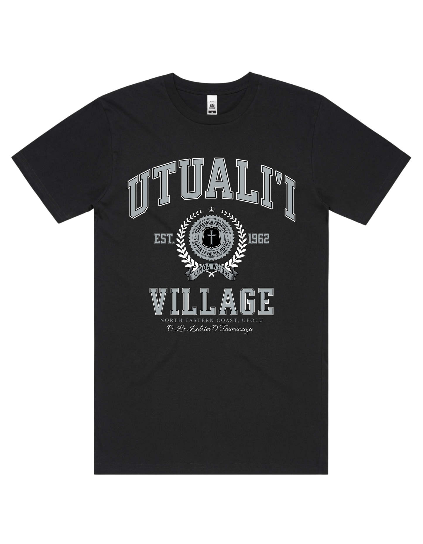 Utuali'i Varsity Tee 5050 - AS Colour - Silver Print