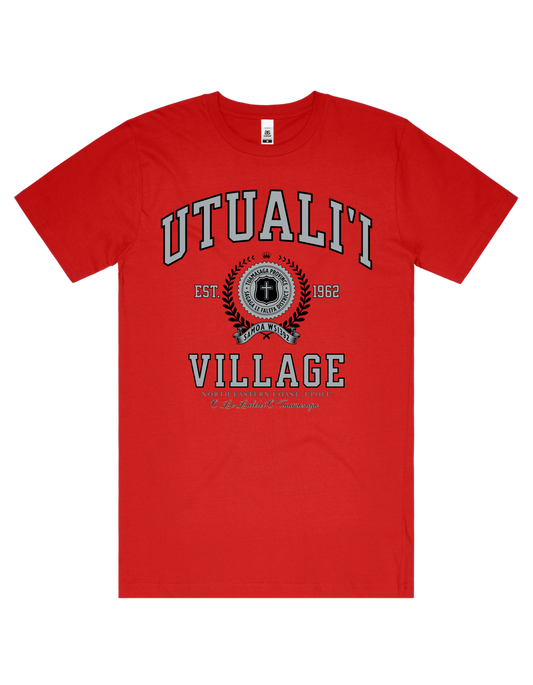 Utuali'i Varsity Tee 5050 - AS Colour - Silver Print