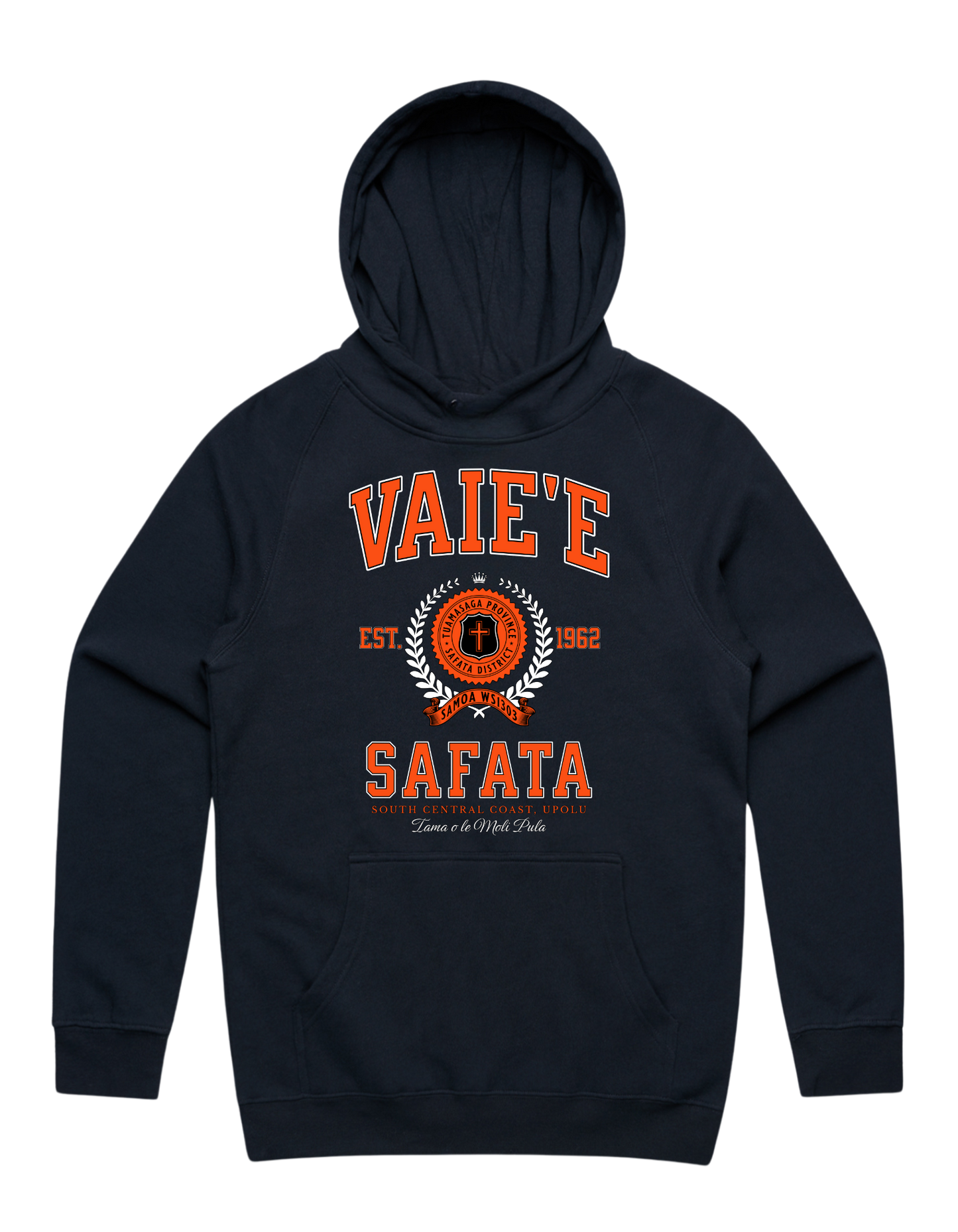 Vaie'e Safata Varsity Hood 5101 - AS Colour - Orange Print