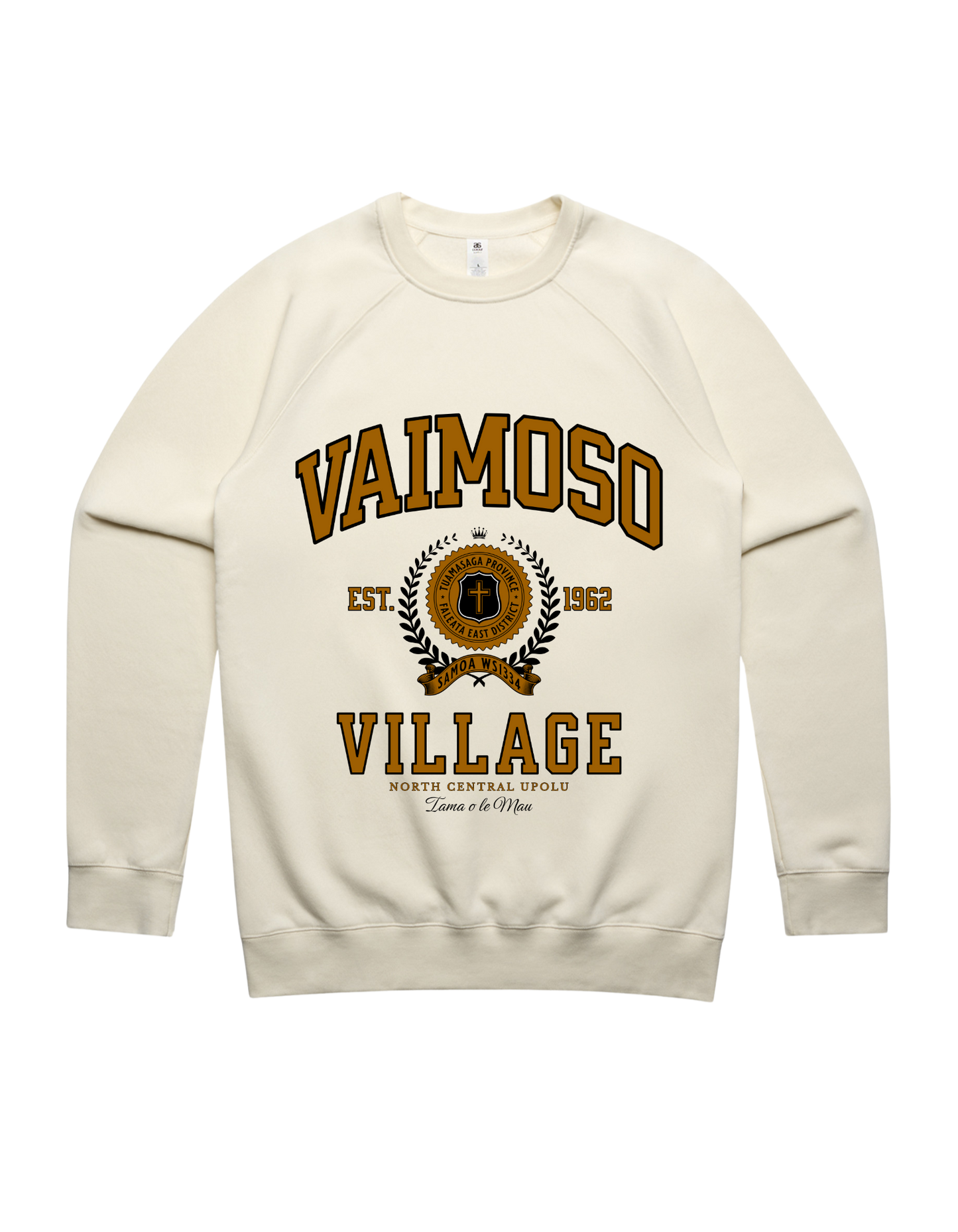 Vaimoso Varsity Crewneck 5100 - AS Colour - Brown Print