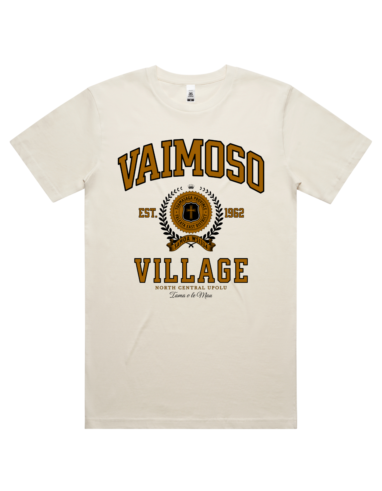 Vaimoso Varsity Tee 5050 - AS Colour - Brown Print