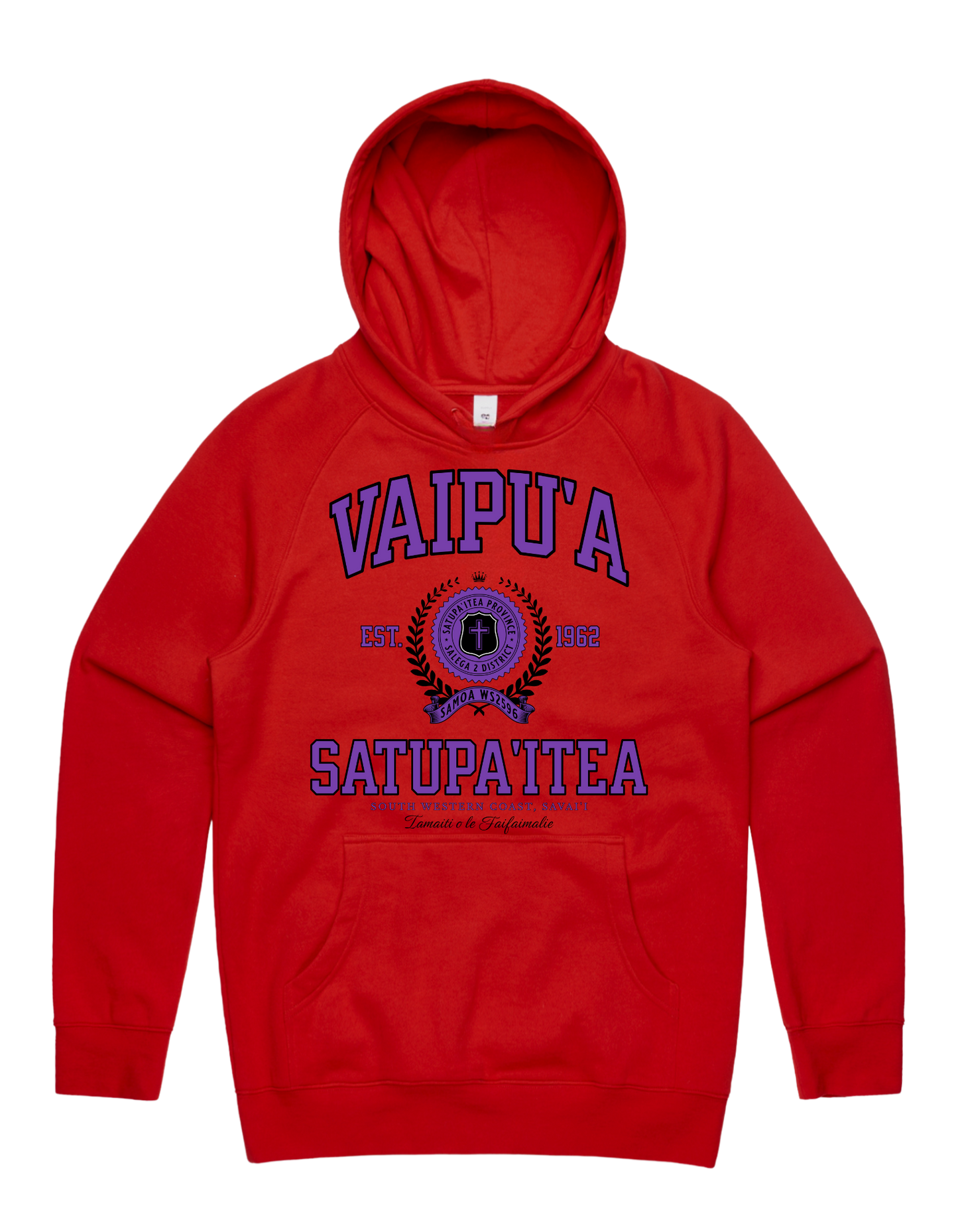 Vaipu'a Varsity Hood 5101 - AS Colour - Purple Print