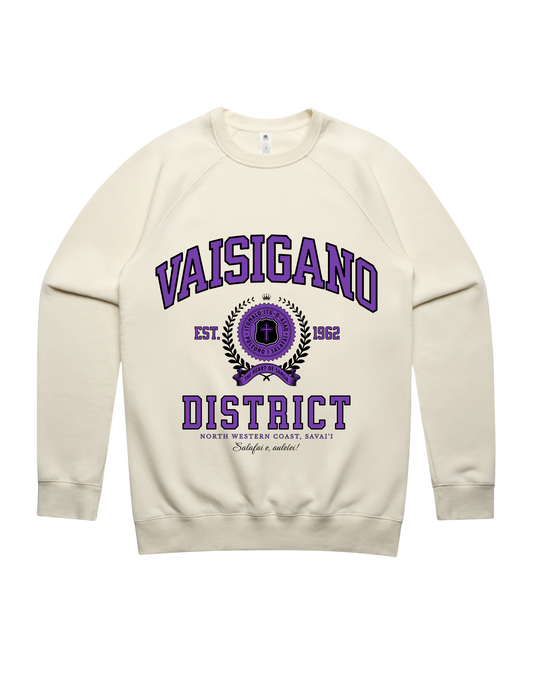 Vaisigano Varsity Crewneck 5100 - AS Colour - Purple Print