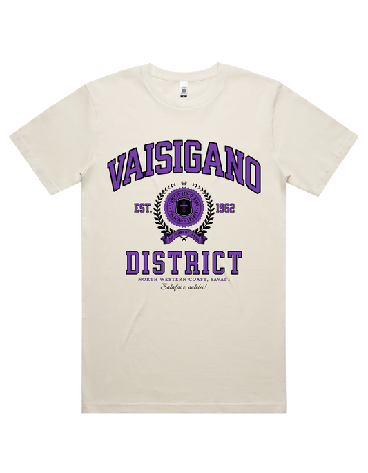 Vaisigano Varsity Tee 5050 - AS Colour - Purple Print