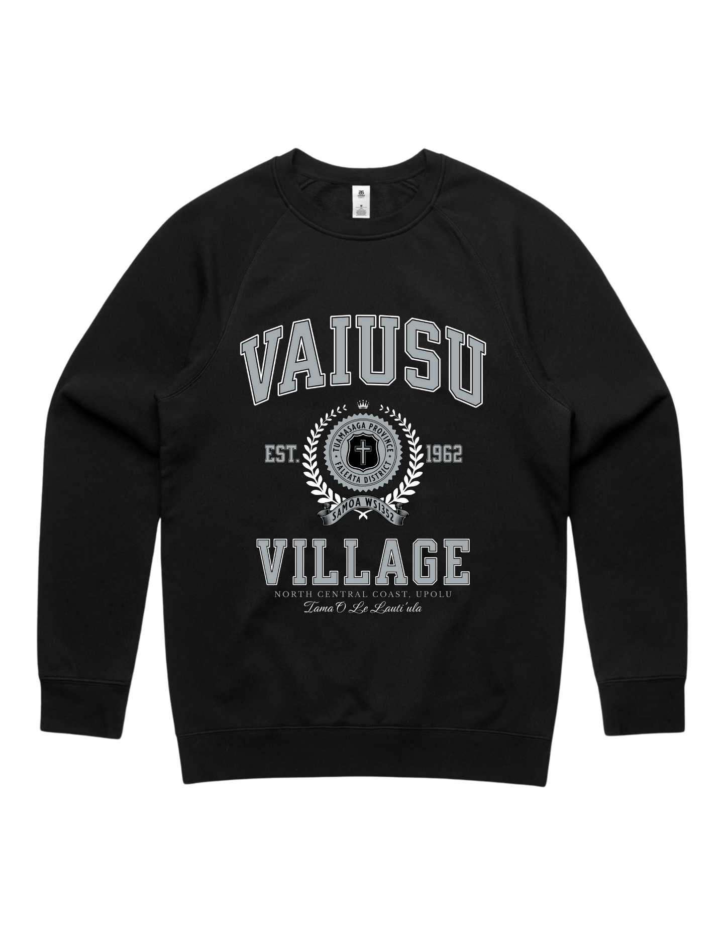 Vaiusu Varsity Crewneck 5100 - AS Colour - Silver Print