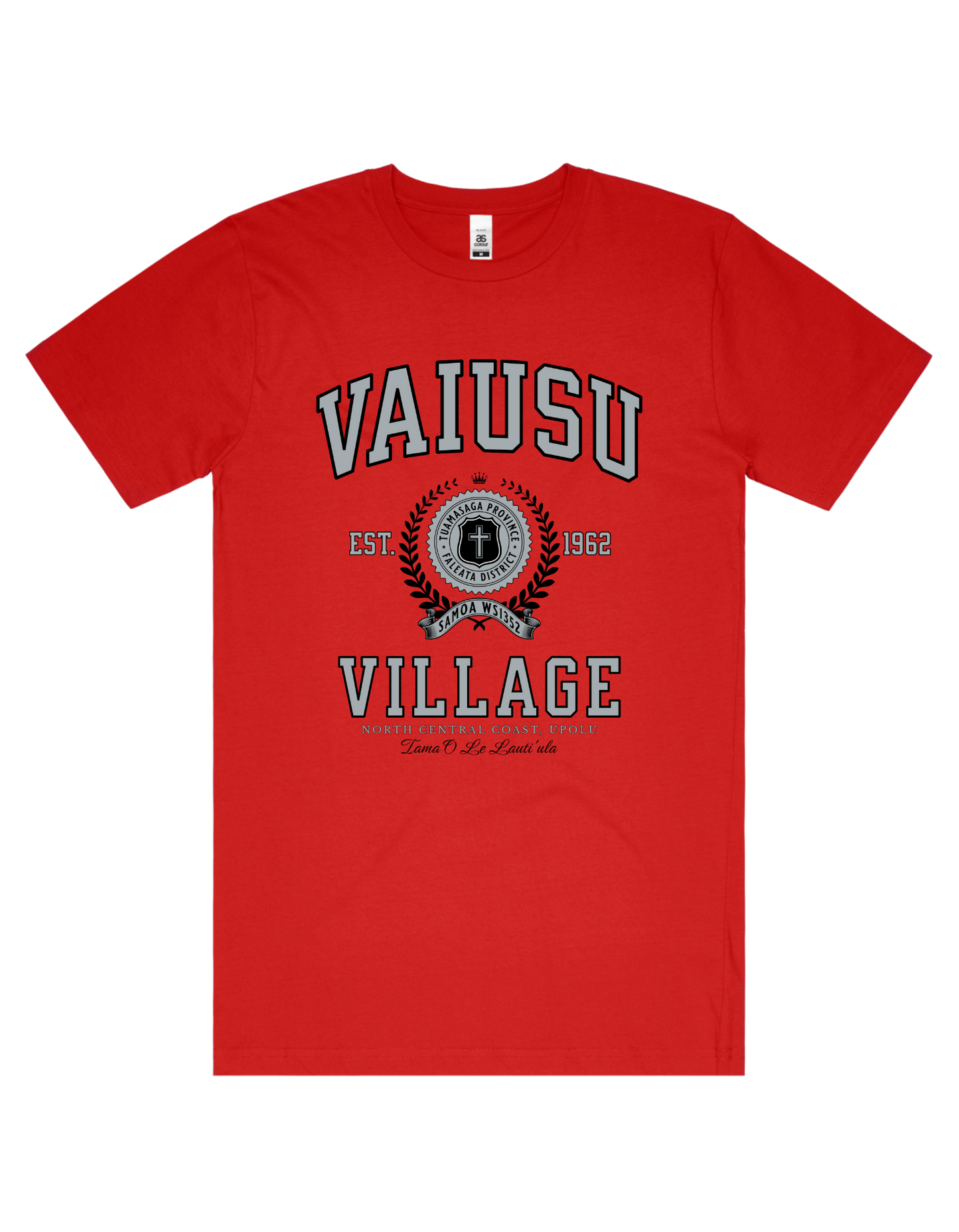 Vaiusu Varsity Tee 5050 - AS Colour - Silver Print