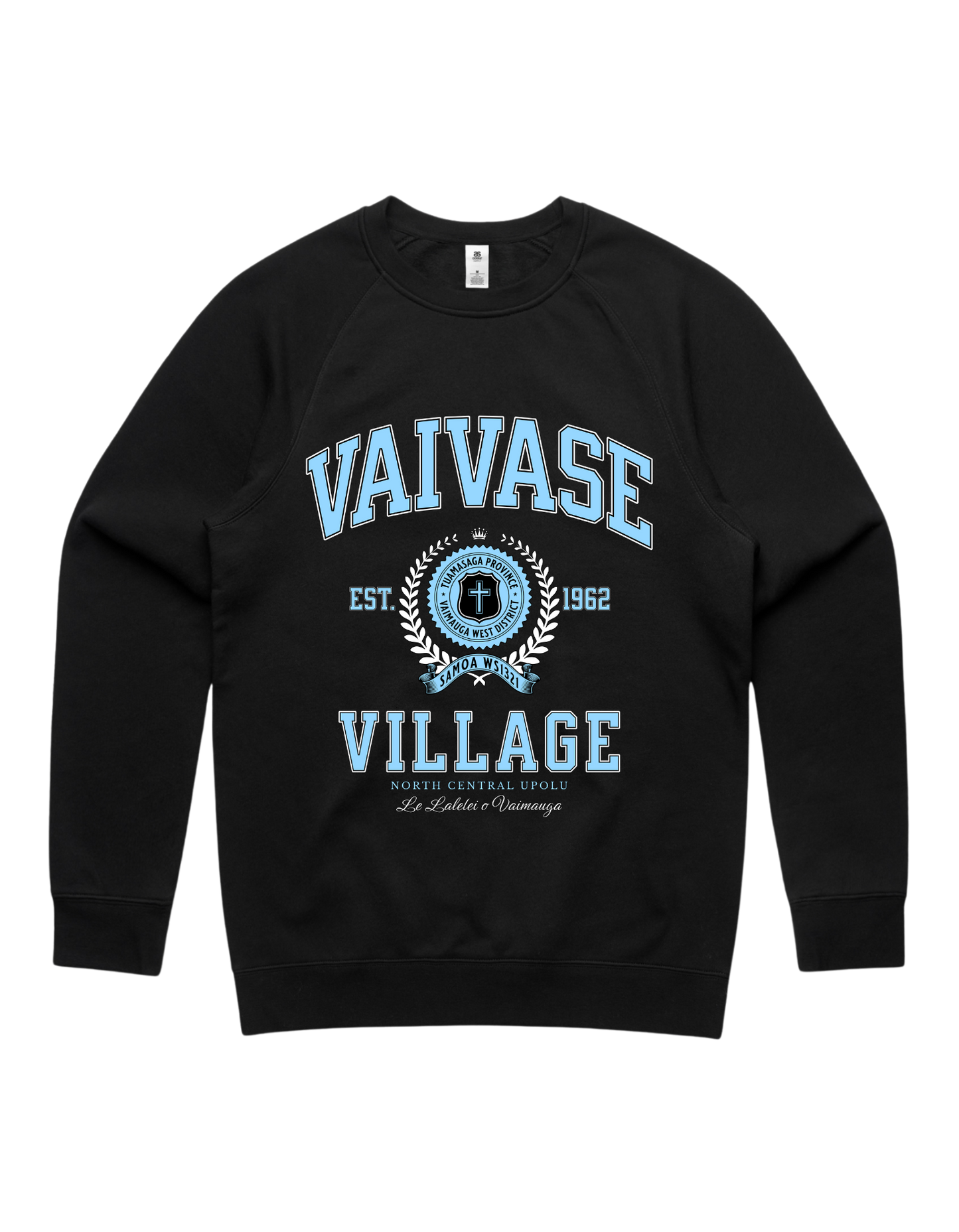 Vaivase Varsity Crewneck 5100 - AS Colour - Sky Blue Print