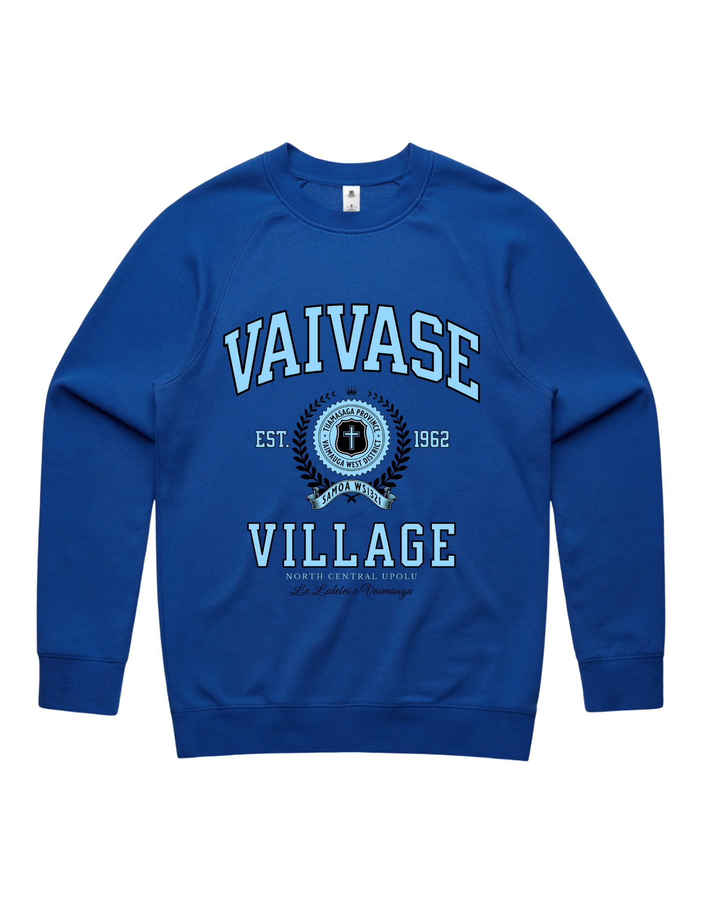 Vaivase Varsity Crewneck 5100 - AS Colour - Sky Blue Print