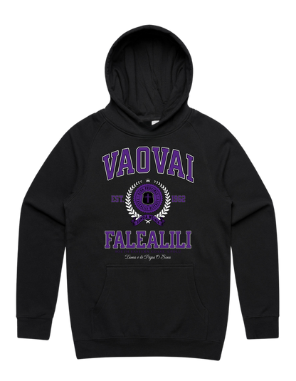 Vaovai Falealili Varsity Supply Hood 5101 - AS Colour - Purple Print