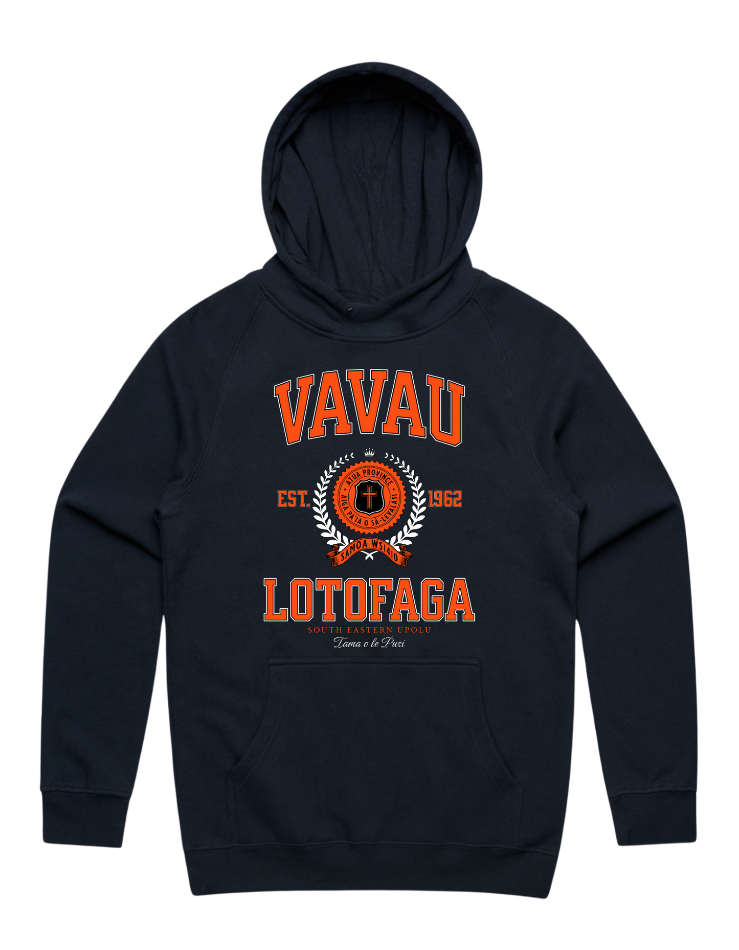 Vavau Lotofaga Varsity Hood 5101 - AS Colour - Orange Print