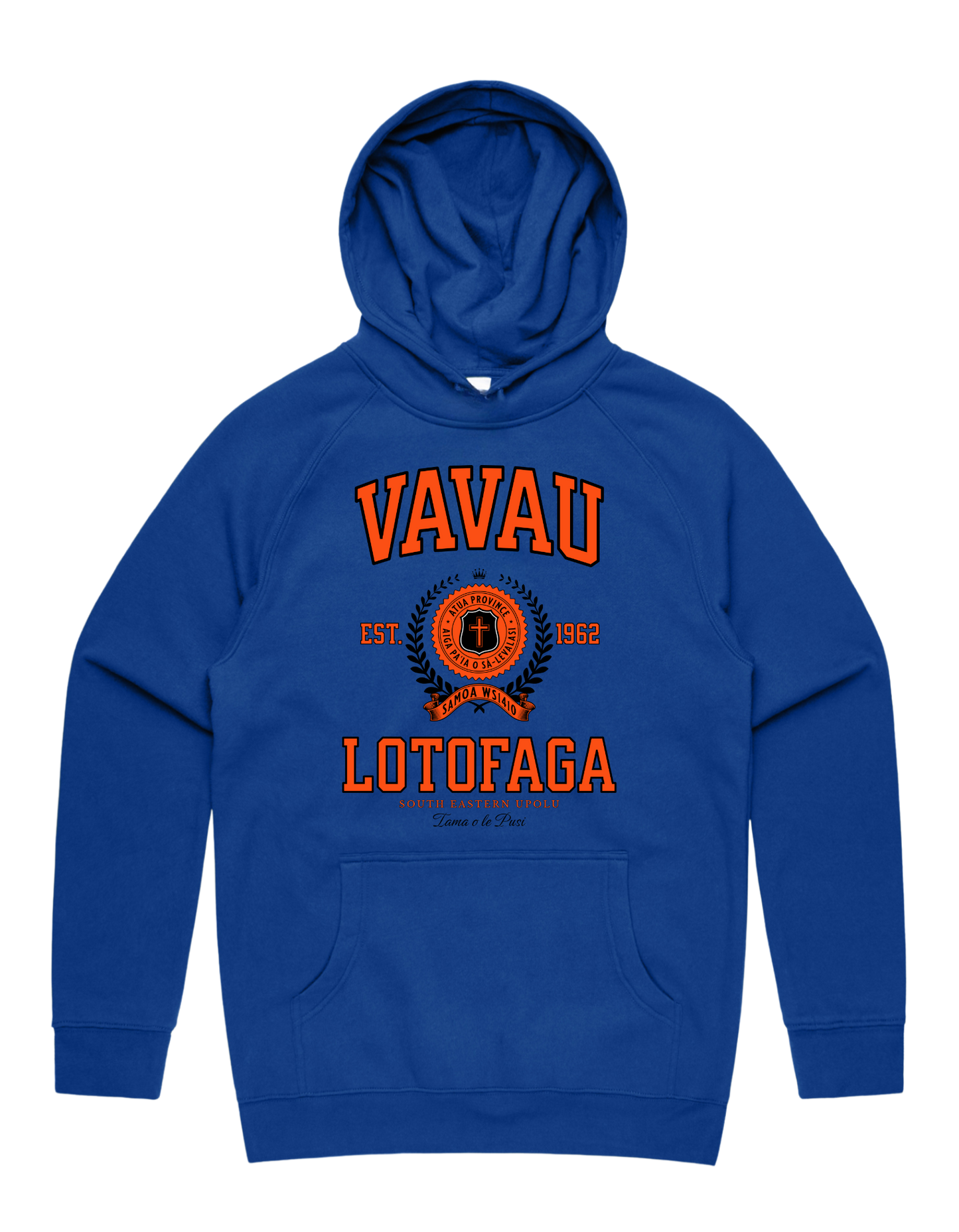 Vavau Lotofaga Varsity Hood 5101 - AS Colour - Orange Print